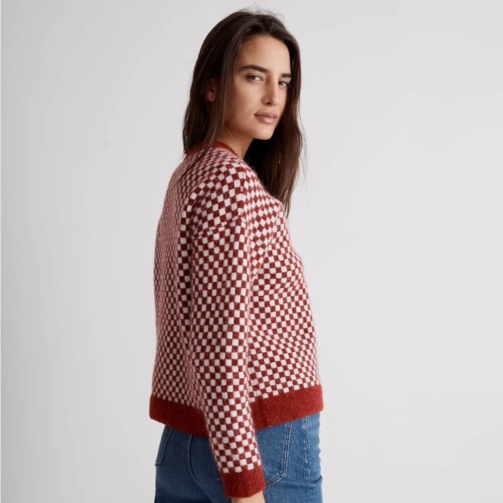 Madewell Checkered Jacquard Sweater